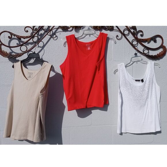 3 Bay Studio Ladies 1X Tank Tops for one price! - Picture 1 of 4